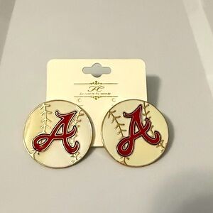 NWT Braves “A” Baseball Earrings ⚾️